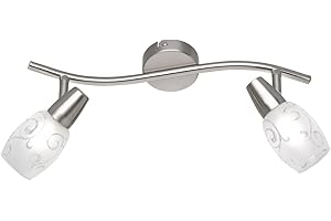RL LIVE YOUR LIGHT TRIO R80022007 - Foco de 2 bombillas, AR E14 28 W, metal níquel mate, IP20