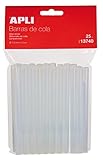 Pack ahorro de 25 recambios de barras de cola de adhesivo termofusible de diámetro 7,5 mm x 10 cm