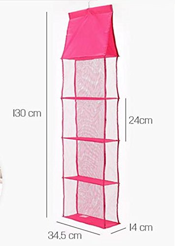 yingku Haushalt zum Aufhängen Handtasche Taschen Halter Kleidung Schuh Schrank Rack Collection Über der Wand Tür Lagerung Organizer Weiß - 7