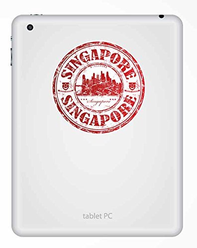 2 x Singapur Vinyl Aufkleber Aufkleber Laptop Auto Reise Gepäck Label Tag # 9702 – 10cm/100mm Wide - 3