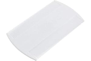 BONGLES Tragbare Kunststoff Nit Comb Double-Sided Nit Feinen Kamm Zahn Für Kopf Läusekamm Entfernen Pet Floh Remover Weiß