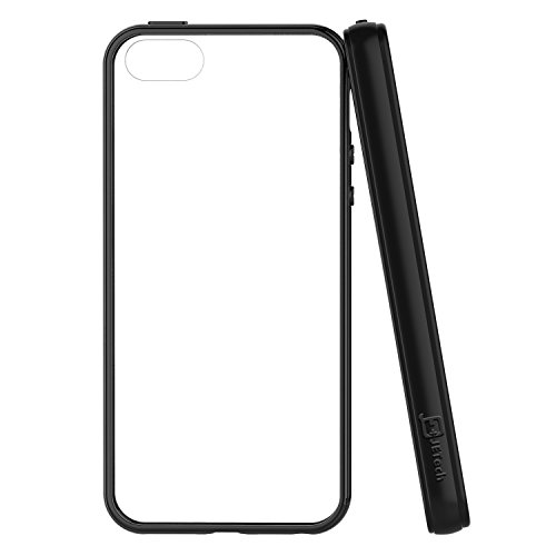 JETechÂ® Luxury iPhone 5 Case Cover Ultra Fit Bumper for Apple iPhone 5 5S (Bumper-Black)