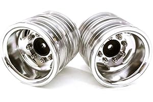 INTEGY RC Model Machined Alloy T7 Rear Dually Wheel Set for Tamiya 1/14 Scale Tractor Trucks