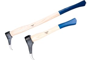GERMANIA QUALITÄTSWERKZEUGE Germania Sappie Set 2 Stück - 40 und 80 cm Stiel aus Eschenholz - 550g Kopfgewicht - Forstwerkzeug Fällheber Holzheber Wendehaken