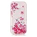 Produktbild Galaxy A3 2017 Soft Hülle,Durchsichtig Hülle für Samsung A3 2017,Leeook Creative Rosa Rot Gelb Blumen Drucken Muster Design TPU Silikon Clear Transparent Schutzhülle Ultra Slim Weich Flexible Tasche Etui Stoßdämpfend Schutz Handytasche Schale Bumper Shell Case Cover für Samsung Galaxy A3 2017 + 1 x Schwarz Eingabestift-Pink Red Yellow Flower