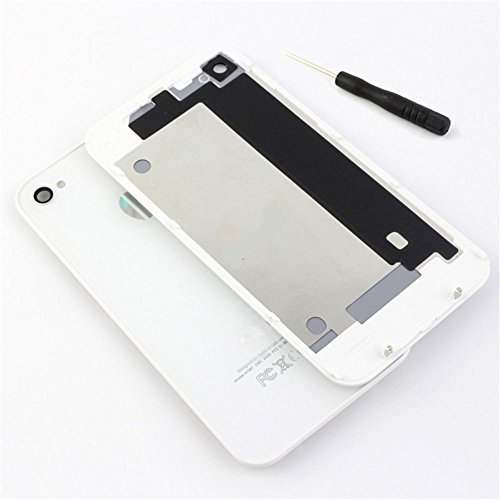 Panel trasero de repuesto de alta calidad y acabado brillante TAPA DE BATER  A BACK COVER CRISTAL Color blanco For iPhone 4S Battery Back Cover  blanco