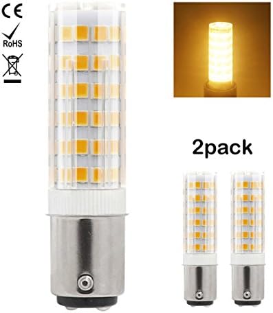 1819 BA15D LED light Bulbs Dimmable 5W Equivalent to 60 Watt Halogen Bulb 220V-240V Warm White(Pack of 2)