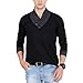 Fashion Freak Full Sleeve T Shirt For Men V-Neck Cotton Grey Black (FF009) RS.599.00