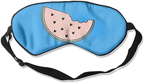 Comfortable Sleep Eyes Masks Pink Watermelon Pattern Sleeping Mask For Travelling, Night Noon Nap, Mediation Or Yoga