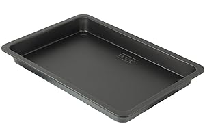 Zenker 6536 Plaque à pâtisserie, plaque pour pâtisserie rectangle, plat à four, Acier antiadhésif, 42 x 29 cm