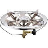 Aygaz Luxury LPG Camping Stove, Narrow Circle Portable Stove, Portable Gas Stove Head, 2.35 kW Heat Power, Chrome Plated