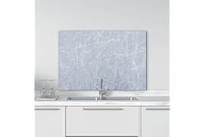 CREARREDA Paraschizzi Cucina in Alluminio Made in Italy Protezione per fornelli e muro lavabile e facile da montare Lastra paraschizzi in metallo 48x72