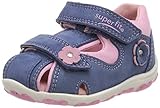 sandalen 1950  Superfit Baby Mädchen Fanni Sandalen, Blau/Rosa 80, 19 EU