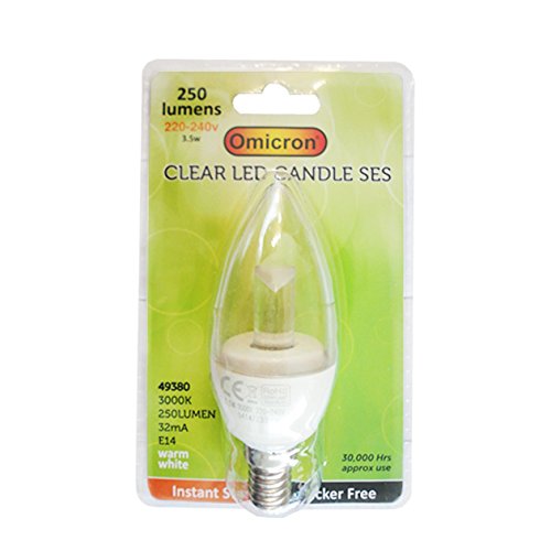 Preisvergleich Produktbild Omicron 48480 Omicron Energiesparlampe, B22, 3,5 W, Kerzenform, Bajonettsockel, LED Energiesparlampe