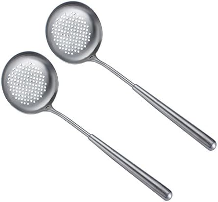 304 Stainless Steel 4.7-in diameter Colander Hollow Handle (2 Pcs)