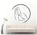 Produktbild Ponana Spa Massage Zeichen Aufkleber Vinyl Aufkleber Für Salon Relax Pamper Moderne Raumdekoration Aufkleber 57X56 Cm