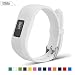 Produktbild Bemodst Uhrenarmbänder für Garmin Vivofit 3 Smartwatch, Silikon Ersatz Armband Garmin Vivofit3 Sport Uhrenarmband für Männer Frauen (Weiß)
