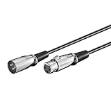  Cable XLR balanceado 3 Pin Hembra a Macho 6 Metros Negro, Cablepelado