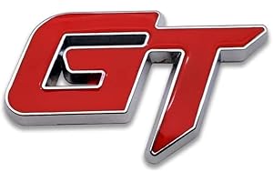 Genesis Adesivo 3D in metallo cromato con logo GT, impermeabile, autoadesivo, antiruggine, per auto e moto (6,2 cm x 3,8 cm)