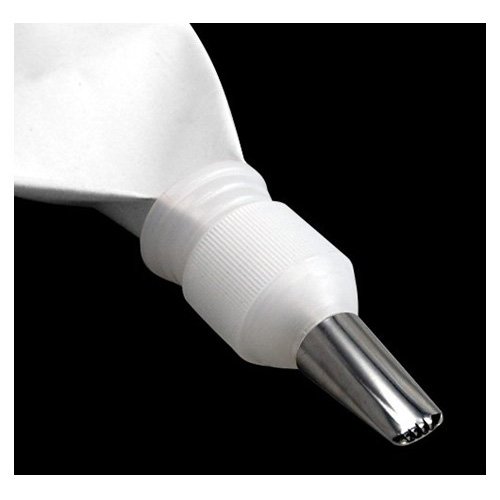 TOOGOO(R) Spritzbeutel Pfeife Tuete Set mit 6 Stahl-Duesen fuer Kueche und Halshalt Handwerk Tortendekoration Baumwolle-Vereisungssahne - 3