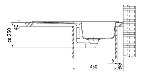 Franke Strata STG 614 Spüle + Armatur 740 Graphit Fragranit Dunkelgrau Küchenset - 5