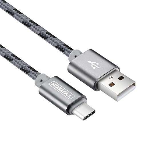 TYJTECH USB Type C Kabel [2-Pack] 3.3FT/1M Umflochtenes Type C Ladekabel f¨¹r Type C Ger?te inklusive dem neuen MacBook, Google Chromebook Pixel , MacBook Pro 2016 usw (Grau) - 2