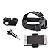 Price comparison product image Multi-Function Adjustable Belt Cellphone Selfie Head Mount Strap for Sony Action Cam/Gopro Hero 7 6 5 4 3 2/Cell Phone/iPhone XR XS Max X 8 7 6 Plus/Samsung LG Huawei