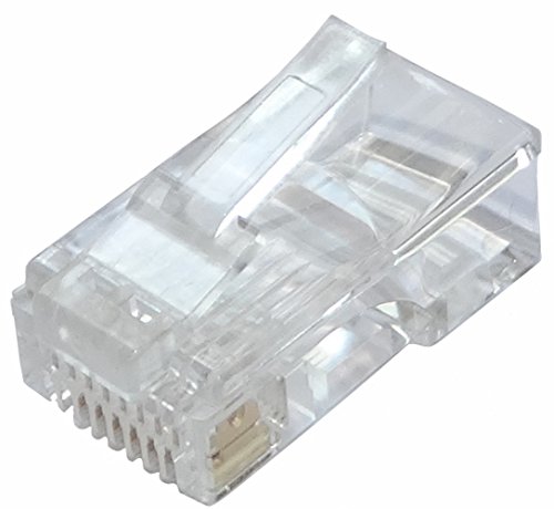Preisvergleich Produktbild Aerzetix: 10x RJ45 8 Pin-Stecker 8p8c Kabelnetz Ethernet-Kabel