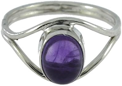 Ring Amethyst 22-04 - Jewellery in rhodium silver, Amethyst - All sizes and various stones - ARTIPOL