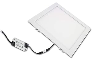VR VETRINEINRETE Vetrineinrete® Pannello led incasso quadrato slim 3 6 12 18 e 24 watt plafoniera luce calda 3000k faretto illuminazione di interni driver incluso (24) P55
