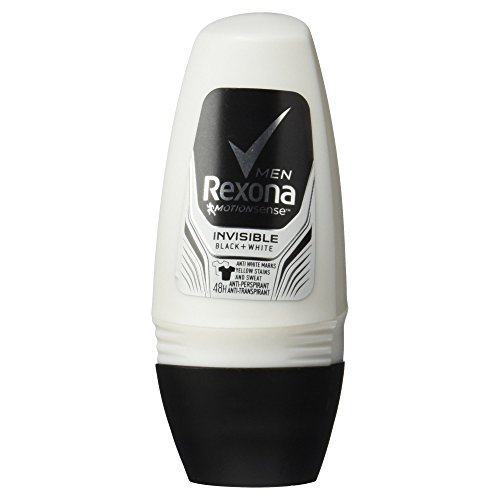 Rexona Men Deo Roll-On Invisible Black + White Anti-Transpirant, 6er Pack (6x 50 ml )