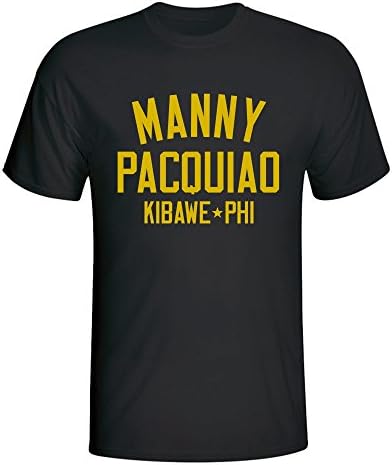Manny Pacquiao Boxing T-Shirt Kids Black-Yellow - Large