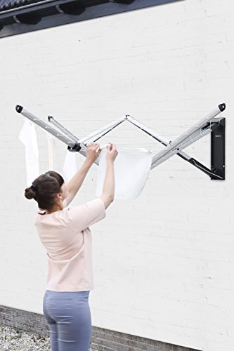 Brabantia Wandwäschespinne Wallfix, 24m Wäscheleine - 7