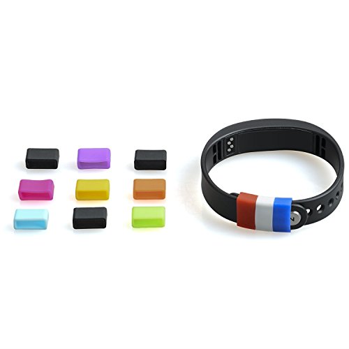 The Friendly Swede 12 Stück Silikonringe für Garmin Vivosmart Fitnessarmband - ideale Verschlusshilfe für Ihr Vivosmart