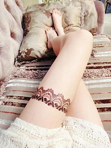 NALATI Tattoo Aufkleber Temporäre Körperkunst Entfernbare Muster Sticker für Ihre Körper Weiß Schwarz (Mode 3) - 5