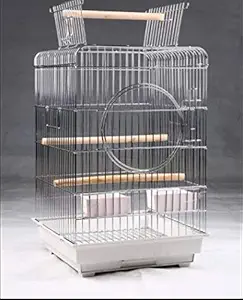 Foldable Square Metal Bird cage for Macaw, Green Parrot and All Big Birds L 18