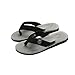 Produktbild Ba Zha Hei Männer Rutschfest Strandschuhe Männlicher Widerstand Badezimmer Hausschuhe Sandalen Flach Sandalen Schuhe Blume Strandschuhe Männer Strand Hausschuhe Clip Zeh Flip Flops (Grau, 44)