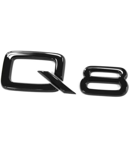 Audi 4M8071801 Zeichen Kühlergrill Ringe Black Edition Emblem Blackline Logo Schwarz