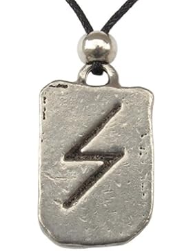 Sigel Rune Anhänger Amulett Talisman Zinn Schmuck - Sieg