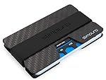 Carbon Kreditkartenetui mit Geldklammer für bis zu 16 Karten | mit MultiTool-Card | RFID / NFC Schutz | Slim Wallet | Portemonnaie mit Geldclip | Kartenetui für Kreditkarten