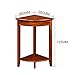 Produktbild Szh shop 2-Tier Holz kleine Ecktisch Einheit Home Standing Storage Racking Regal Telefon Lampe Tisch Flur Pflanze Stand Halle Möbel (Color : Brown)