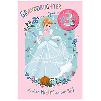 uk greetings disney princess granddaughter 3rd birthday