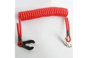 FEEGOW Outboard Kill Switch Lanyard, Boat Kill Switch Key Lanyard For Honda Mercury Evinrude Johnson Tether