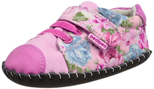 pediped Baby Girls' Jake Trainers, Pink (Pink Floral), 6-12 Months UK 18 EU