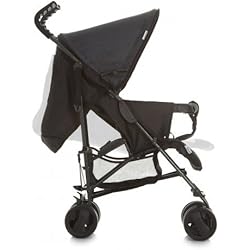 Hauck / Poussette Canne Sprint S / avec position de couchage / pliage compact / utilisable de 6 mois jusqu'à 22 kg, noir (melange charcoal)