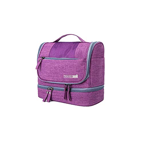 Voyage Suspendu Trousse de Toilette Sacs de Lavage Organisateur Étanche avec Crochet Supplémentaire et de Nombreux Compartiments Séparés et Humide Sac de Séparation, de Mogomiten, Violet