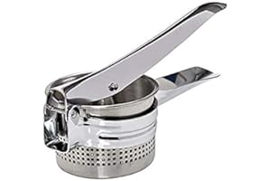 Poundsaver Potato Ricer, Potato Masher Makes Light and Fluffy Mashed Potato, Vegetable Peeler, Fruit Press, Manual Kitchen Utensil, Kitchen Gadget for Mashing Fruits and Vegetables