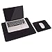 Price comparison product image 2 Pack of Mouse Pad, YSAGi Leather Desk mat Laptop Desk pad Computer Desk Mousepad Office Accessory Gift Set (Black)