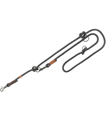 Karlie Easy Leader - Guinzaglio Addestramento Cane Regolabile, Nero Taglia M