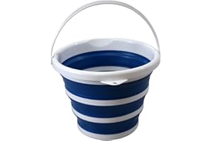 EURO MARKETING MANUFACTURING Secchio SALVASPAZIO Multiuso, Colori Assortiti Blu o Grigio, Unica